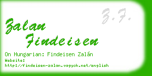zalan findeisen business card